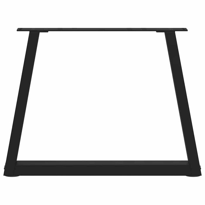 Picioare pentru măsuță de cafea în formă de V, 2 buc., negru, 60 x (42-43,3) cm, oțel WALTI