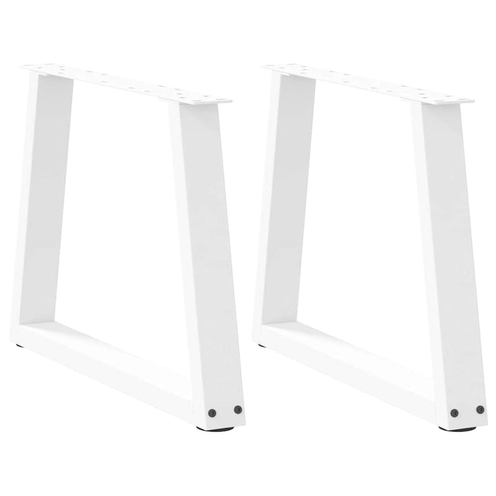 Picioare pentru măsuță de cafea în formă de V, 2 buc., alb, 60 x (42-43,3) cm, oțel WALTI