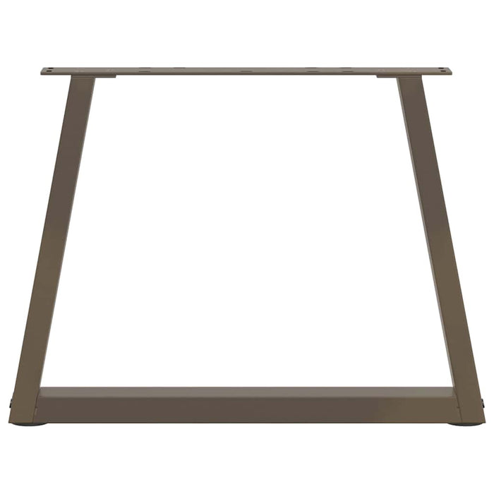 Picioare pentru măsuță de cafea în formă de V, 2 buc., oțel natural, 60 x (42-43,3) cm WALTI