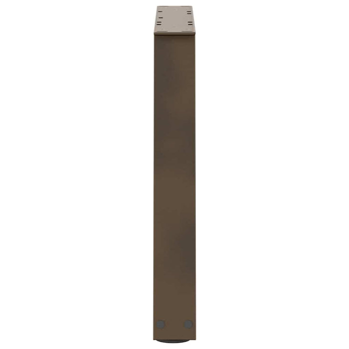 Picioare pentru măsuță de cafea în formă de V, 2 buc., oțel natural, 60 x (42-43,3) cm WALTI