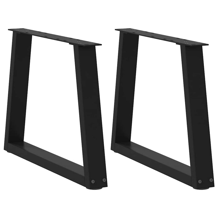 Picioare pentru măsuță de cafea în formă de V, 2 buc., negru, 70x(42-43,3) cm, oțel WALTI