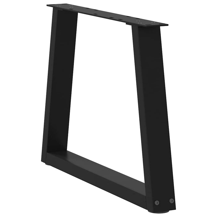 Picioare pentru măsuță de cafea în formă de V, 2 buc., negru, 70x(42-43,3) cm, oțel WALTI
