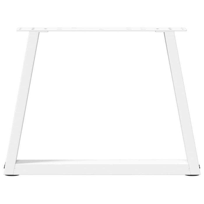 Picioare pentru măsuță de cafea în formă de V, 2 buc., alb, 70x(42-43,3) cm, oțel WALTI