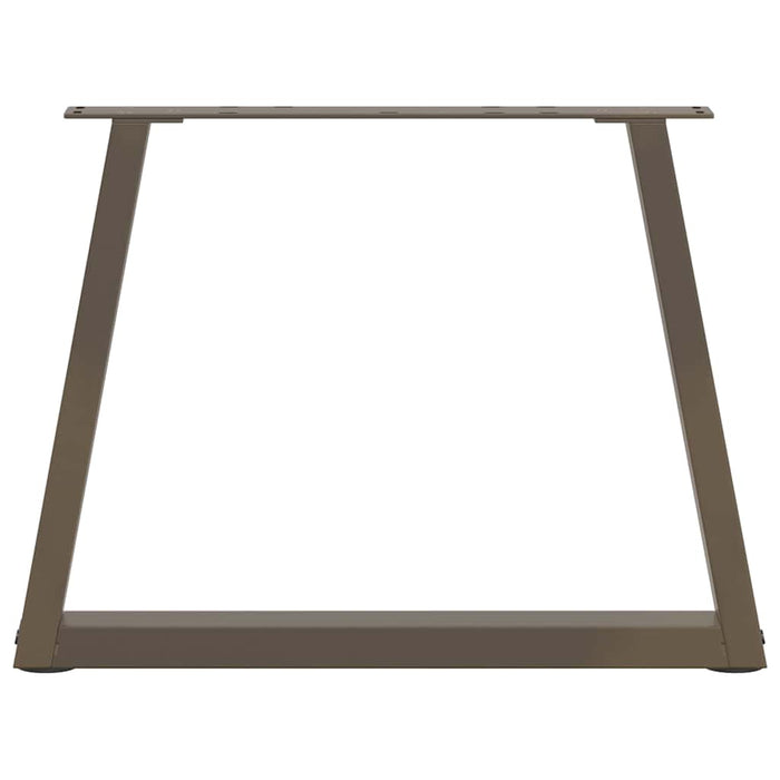 Picioare pentru măsuță de cafea în formă de V, 2 buc., oțel natural, 70x(42-43,3) cm WALTI