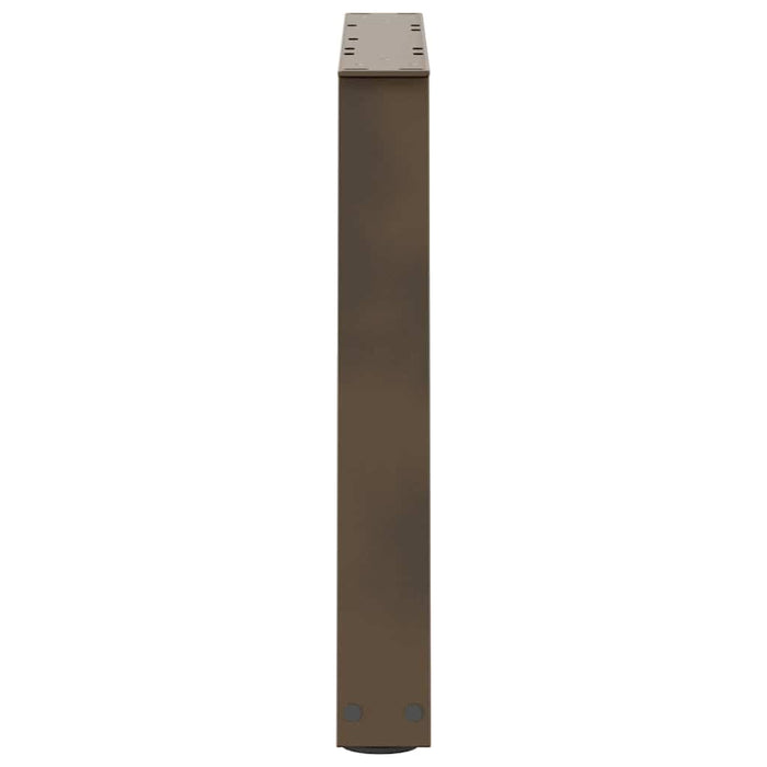 Picioare pentru măsuță de cafea în formă de V, 2 buc., oțel natural, 70x(42-43,3) cm WALTI