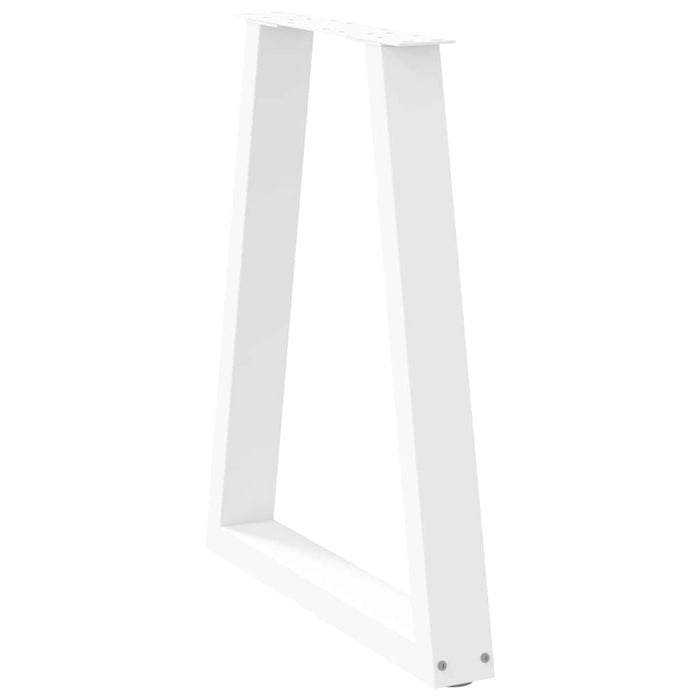Picioare de masă în formă de V, 2 buc., alb, 50x(72-73,3) cm, oțel - WALTI WALTI