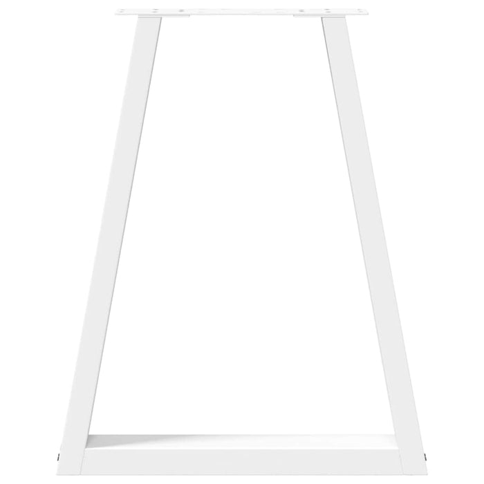 Picioare de masă în formă de V, 2 buc., alb, 50x(72-73,3) cm, oțel - WALTI WALTI