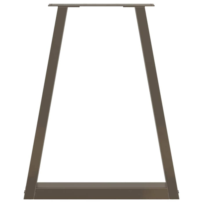 Picioare de masă în formă de V, 2 buc., oțel natural, 50x(72-73,3) cm - WALTI WALTI