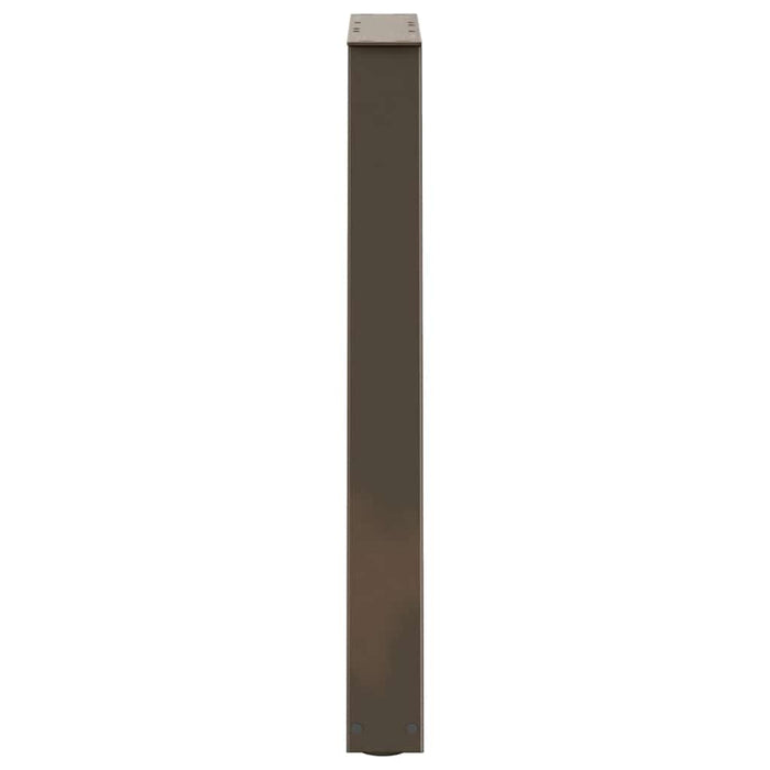 Picioare de masă în formă de V, 2 buc., oțel natural, 50x(72-73,3) cm - WALTI WALTI