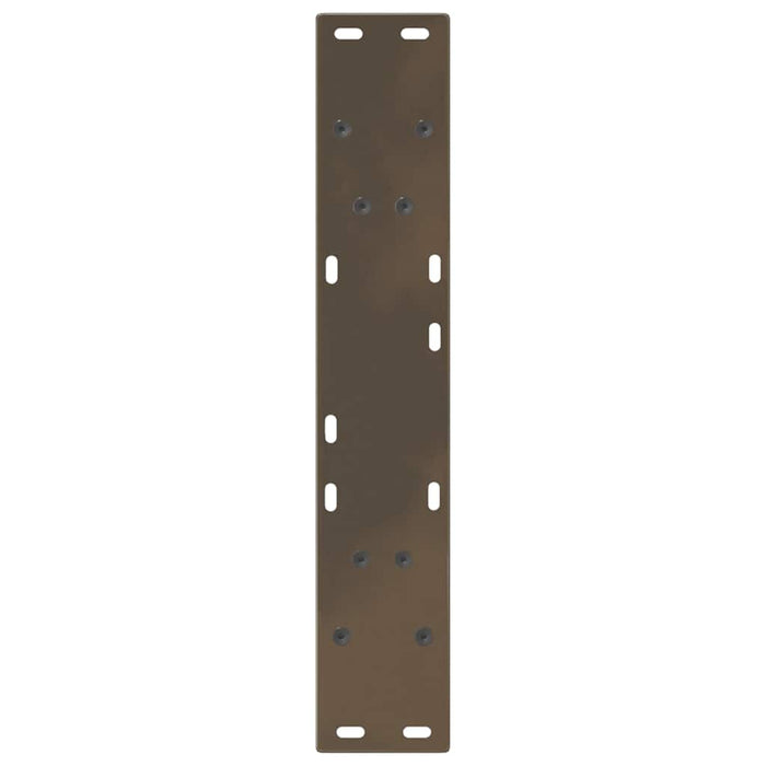 Picioare de masă în formă de V, 2 buc., oțel natural, 50x(72-73,3) cm - WALTI WALTI