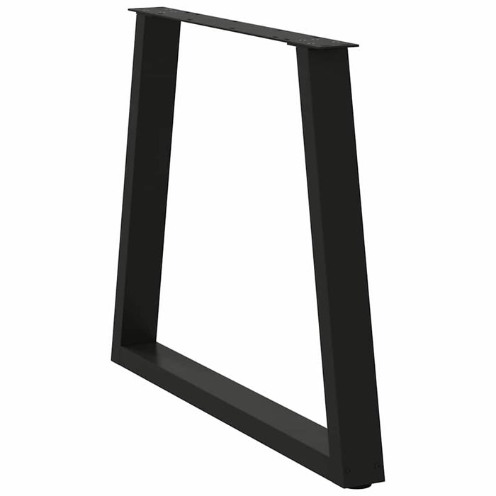 Picioare de masă în formă de V, 2 buc., negru, 70x(72-73,3) cm, oțel WALTI