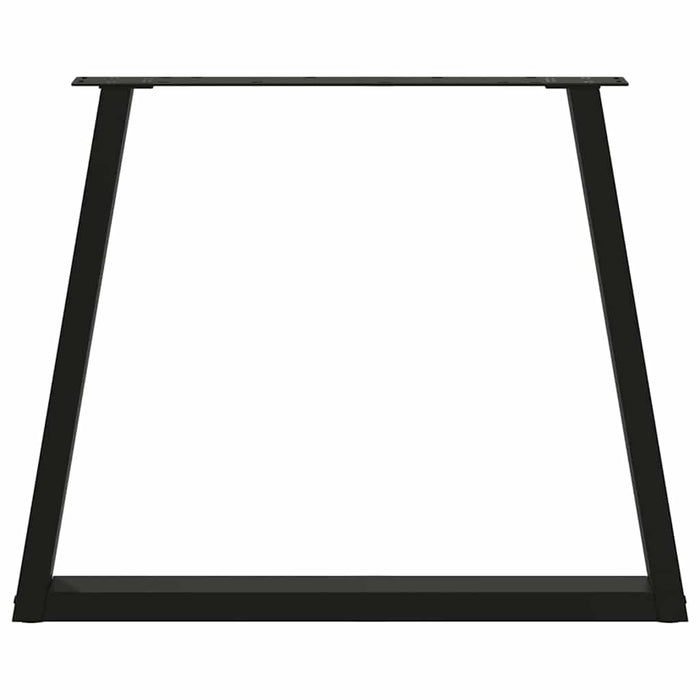 Picioare de masă în formă de V, 2 buc., negru, 70x(72-73,3) cm, oțel WALTI