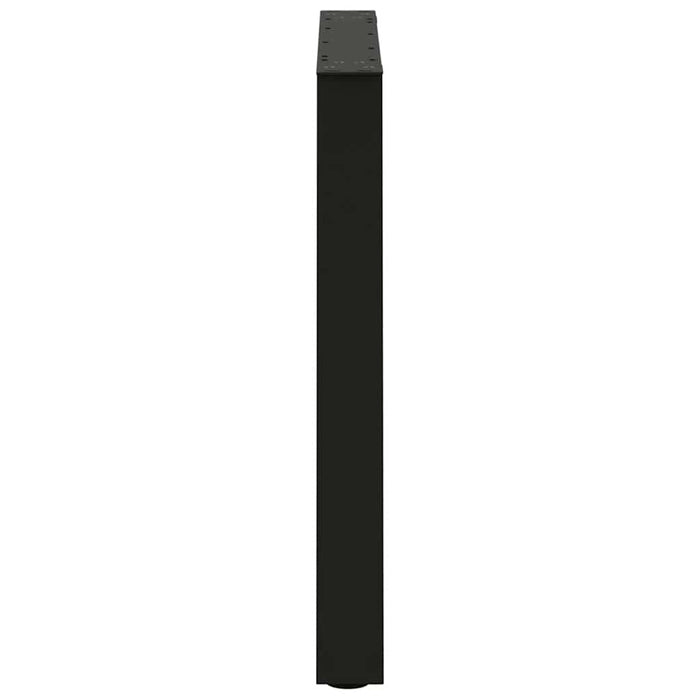 Picioare de masă în formă de V, 2 buc., negru, 70x(72-73,3) cm, oțel WALTI