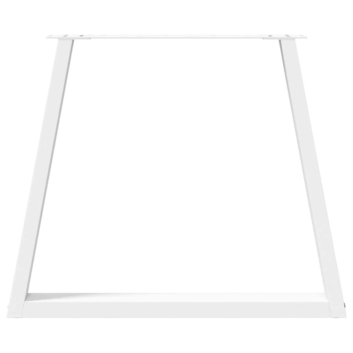 Picioare de masă în formă de V, 2 buc., alb, 70x(72-73,3) cm, oțel - WALTI WALTI