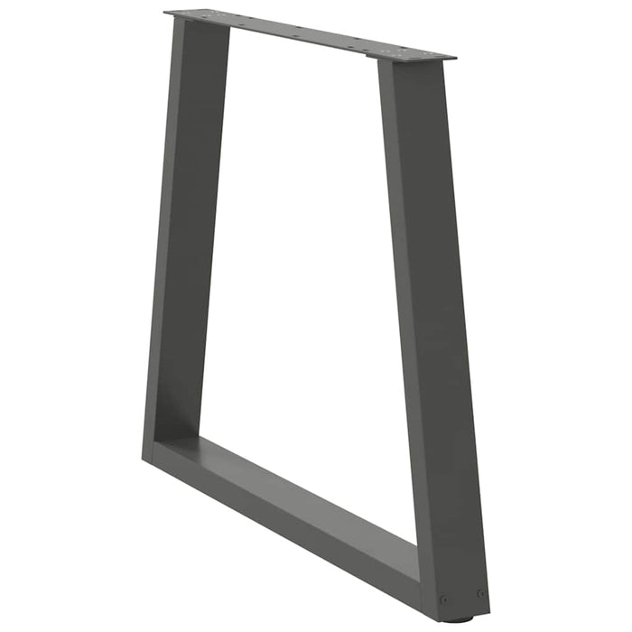 Picioare de masă în formă de V, 2 buc., antracit, 70x(72-73,3) cm, oțel WALTI