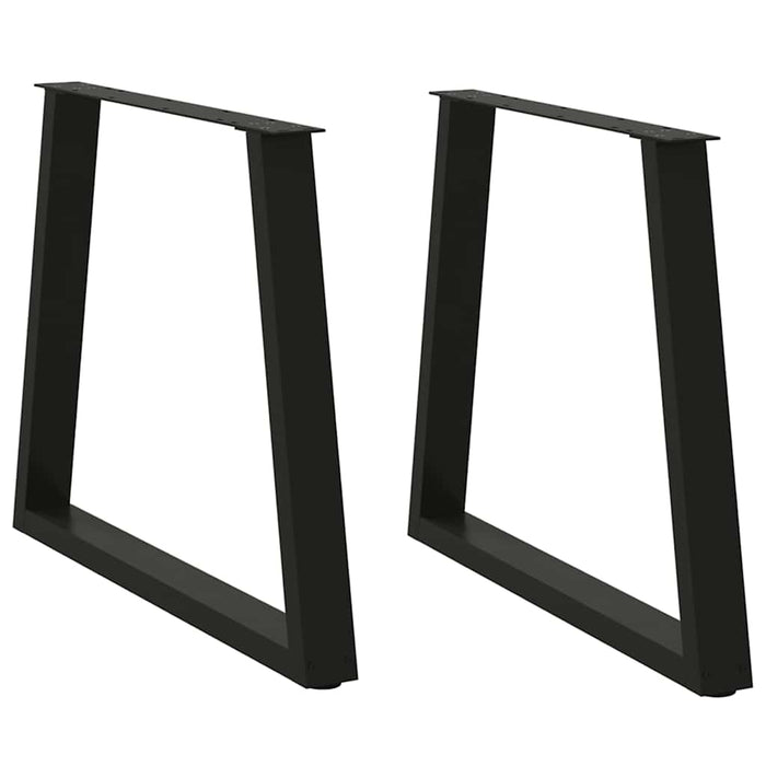 Picioare de masă în formă de V, 2 buc., negru, 80x(72-73,3) cm, oțel - WALTI WALTI