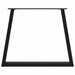 Picioare de masă în formă de V, 2 buc., negru, 80x(72-73,3) cm, oțel - WALTI WALTI