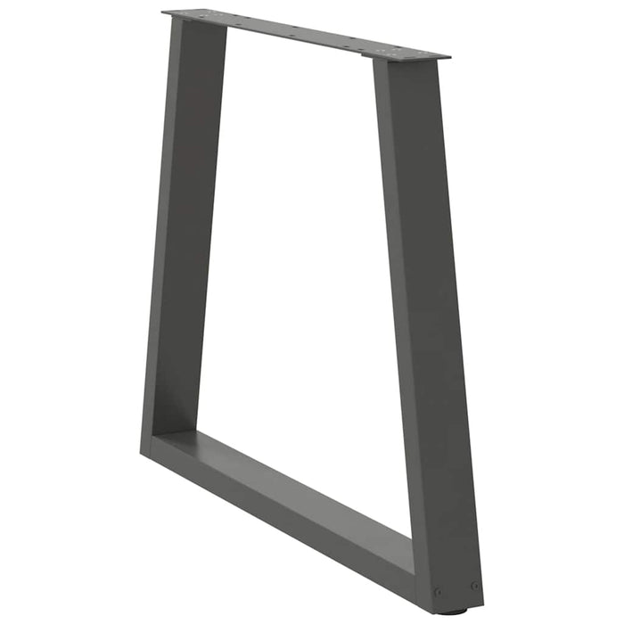 Picioare de masă în formă de V, 2 buc., antracit, 80x(72-73,3) cm, oțel WALTI