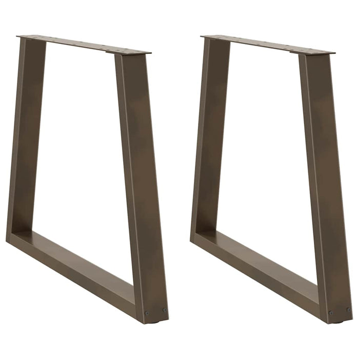 Picioare de masă în formă de V, 2 buc., oțel natural, 80x(72-73,3) cm WALTI
