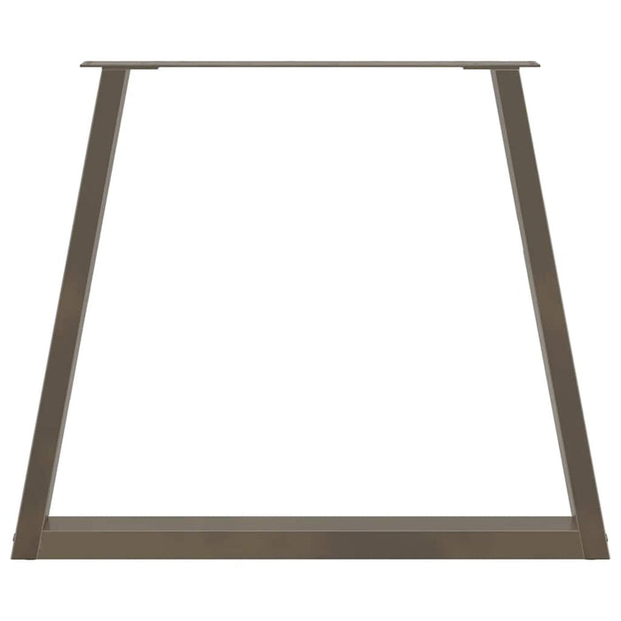 Picioare de masă în formă de V, 2 buc., oțel natural, 80x(72-73,3) cm WALTI