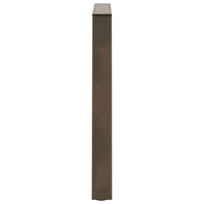 Picioare de masă în formă de V, 2 buc., oțel natural, 80x(72-73,3) cm WALTI