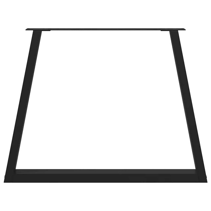 Picioare de masă în formă de V, 2 buc., negru, 90x(72-73,3) cm, oțel WALTI
