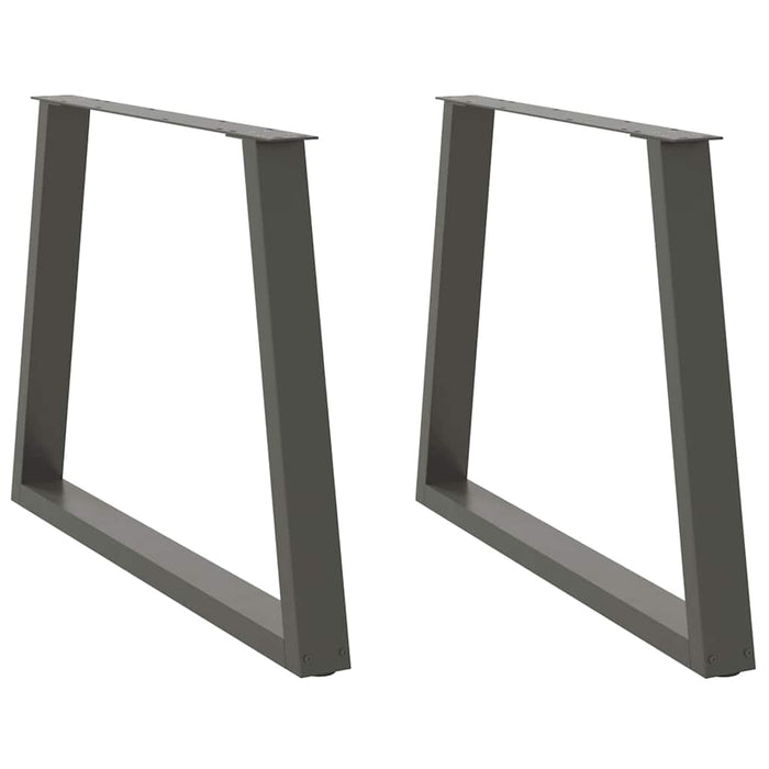 Picioare de masă în formă de V, 2 buc., antracit, 90x(72-73,3) cm, oțel WALTI