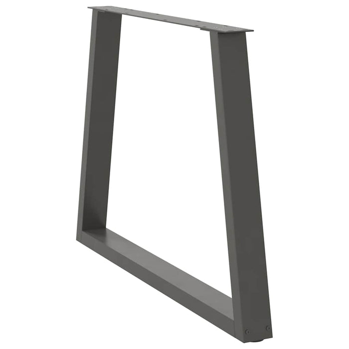 Picioare de masă în formă de V, 2 buc., antracit, 90x(72-73,3) cm, oțel WALTI