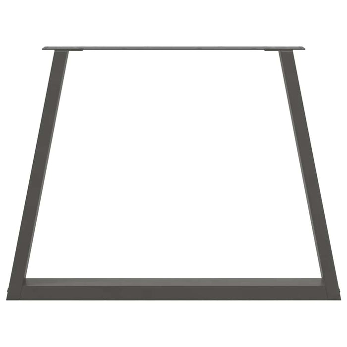 Picioare de masă în formă de V, 2 buc., antracit, 90x(72-73,3) cm, oțel WALTI