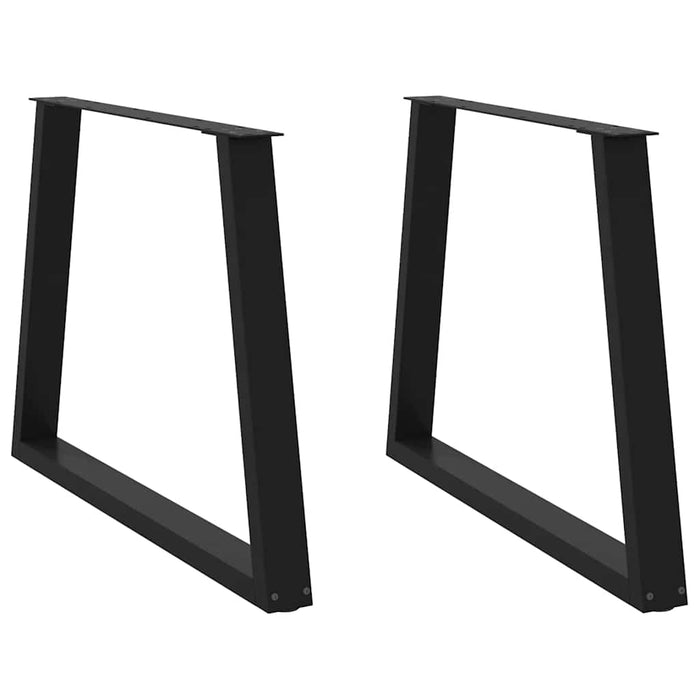 Picioare de masă în formă de V, 2 buc., negru, 100 x (72-73,3) cm, oțel WALTI