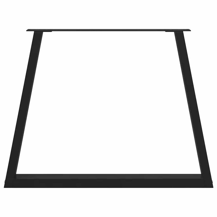Picioare de masă în formă de V, 2 buc., negru, 100 x (72-73,3) cm, oțel WALTI