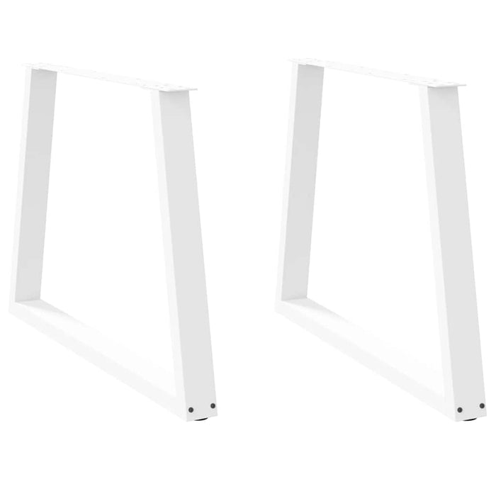 Picioare de masă în formă de V, 2 buc., alb, 100 x (72-73,3) cm, oțel - WALTI WALTI