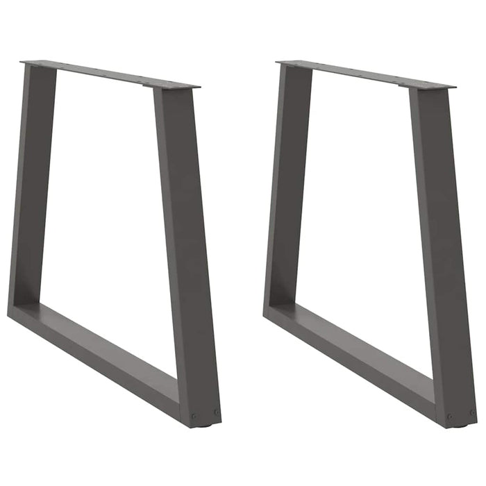 Picioare de masă în formă de V, 2 buc., antracit, 100x(72-73,3) cm, oțel WALTI