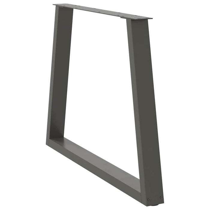 Picioare de masă în formă de V, 2 buc., antracit, 100x(72-73,3) cm, oțel WALTI