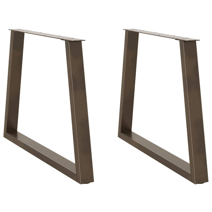 Picioare de masă în formă de V, 2 buc., oțel natural, 100 x (72-73,3) cm WALTI