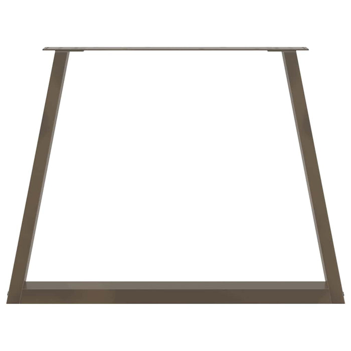Picioare de masă în formă de V, 2 buc., oțel natural, 100 x (72-73,3) cm WALTI