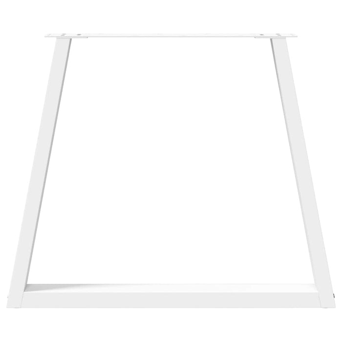 Picioare de masă în formă de V, 3 buc., alb, 70x (72-73,3) cm, oțel WALTI