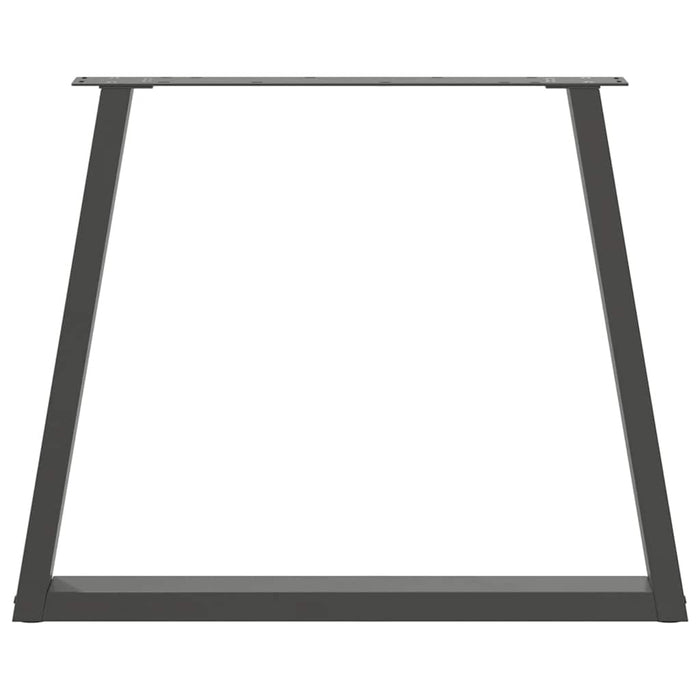 Picioare de masă în formă de V, 3 buc., antracit, 70x(72-73,3) cm, oțel WALTI