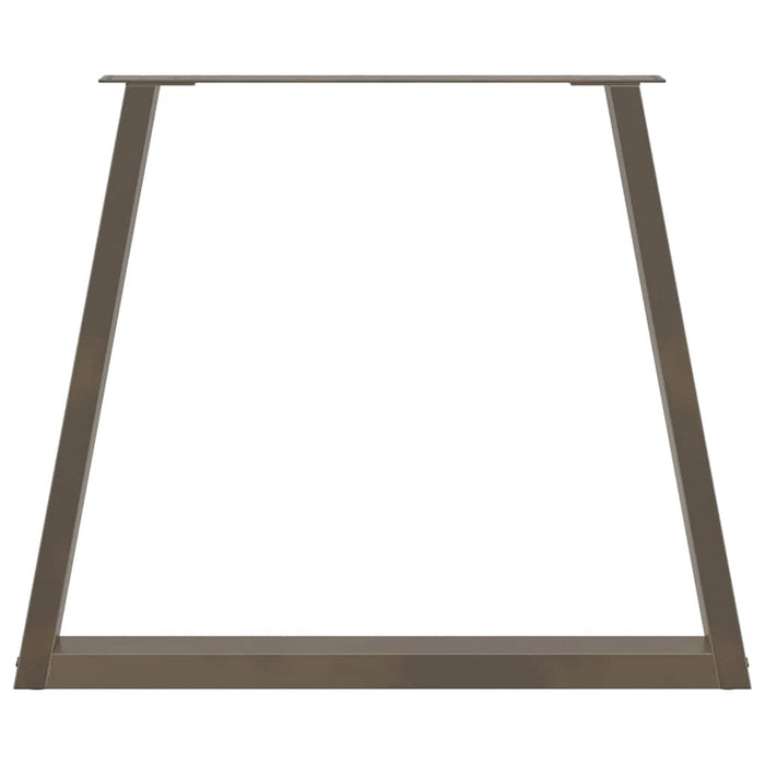 Picioare de masă în formă de V, 3 buc., oțel natural, 70x(72-73,3) cm WALTI
