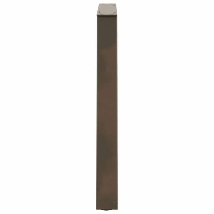 Picioare de masă în formă de V, 3 buc., oțel natural, 70x(72-73,3) cm WALTI