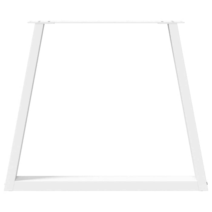 Picioare de masă în formă de V, 3 buc., alb, 80x(72-73,3) cm, oțel WALTI