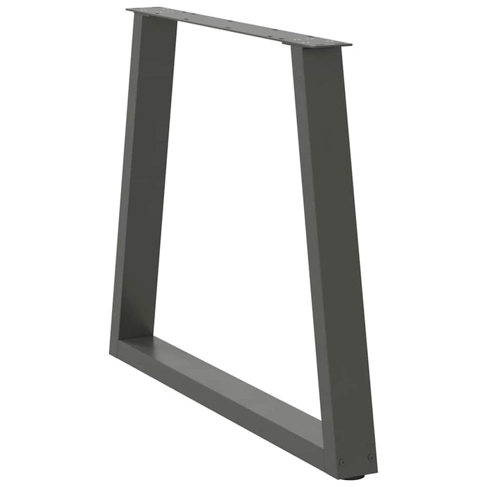 Picioare de masă în formă de V, 3 buc., antracit, 80x(72-73,3) cm, oțel - WALTI WALTI