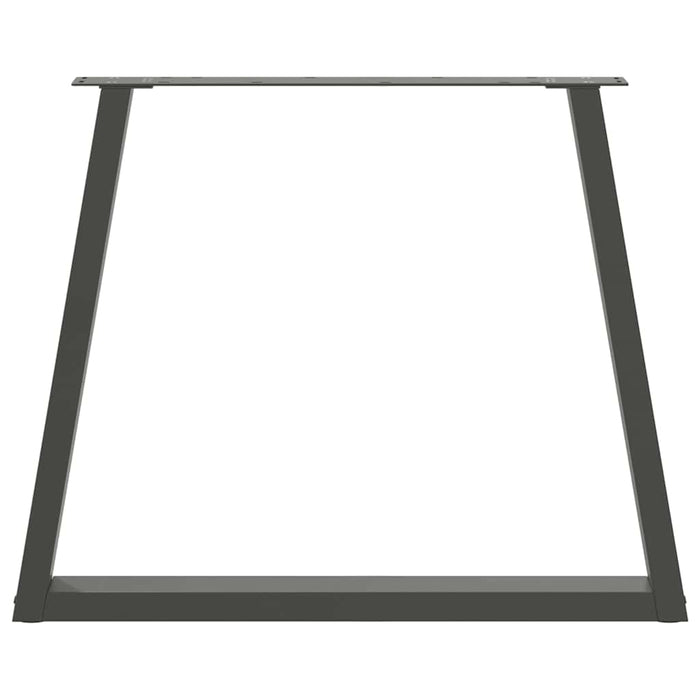 Picioare de masă în formă de V, 3 buc., antracit, 80x(72-73,3) cm, oțel - WALTI WALTI