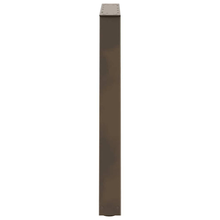 Picioare de masă în formă de V, 3 buc., oțel natural, 80x(72-73,3) cm WALTI