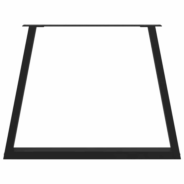 Picioare pentru masă în formă de V 3 buc Negru Oțel - WALTI WALTI