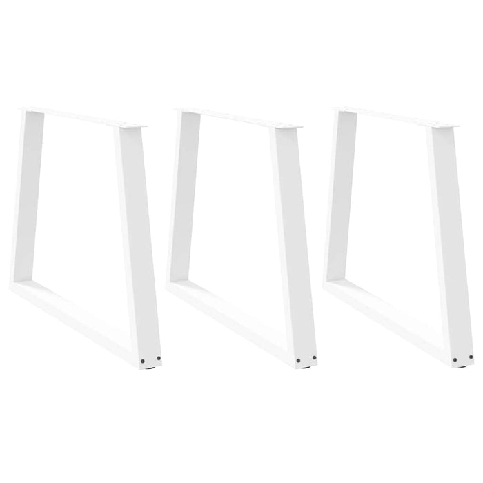 Picioare de masă în formă de V, 3 buc., alb, 90 x (72-73,3) cm, oțel - WALTI WALTI