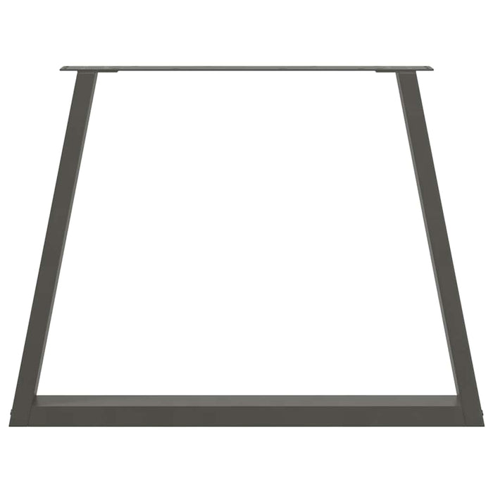 Picioare de masă în formă de V, 3 buc., antracit, 90x(72-73,3) cm, oțel WALTI
