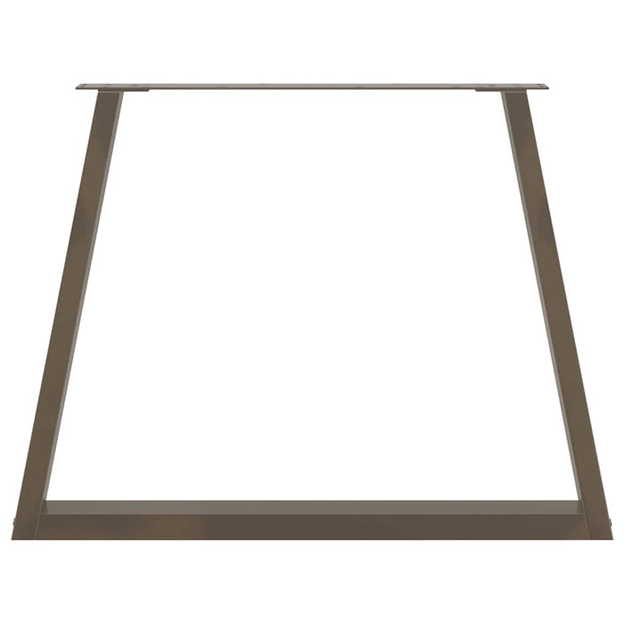 Picioare de masă în formă de V, 3 buc., oțel natural, 90 x (72-73,3) cm WALTI