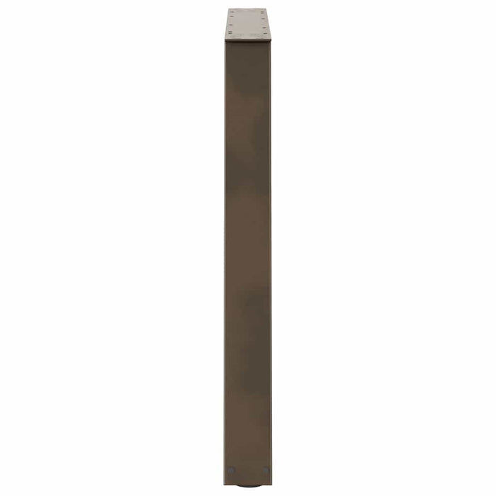 Picioare de masă în formă de V, 3 buc., oțel natural, 90 x (72-73,3) cm WALTI