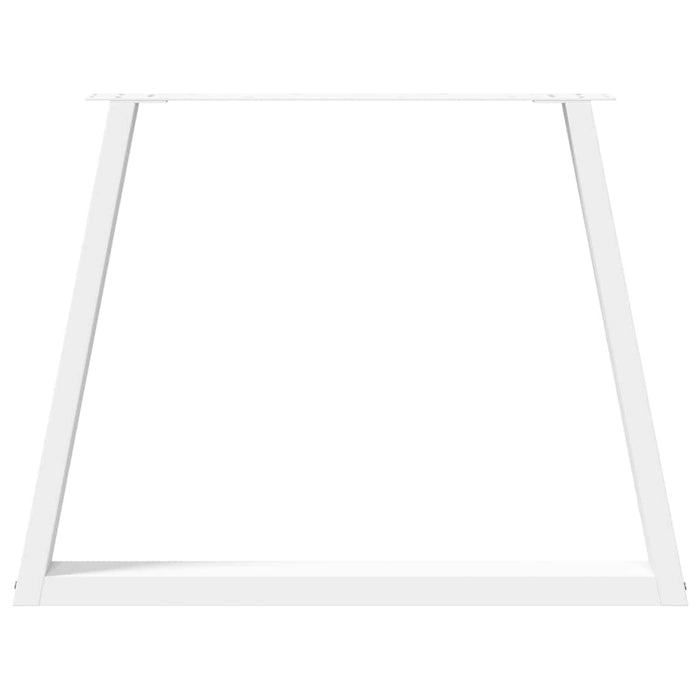 Picioare de masă în formă de V, 3 buc., alb, 100 x (72-73,3) cm, oțel WALTI